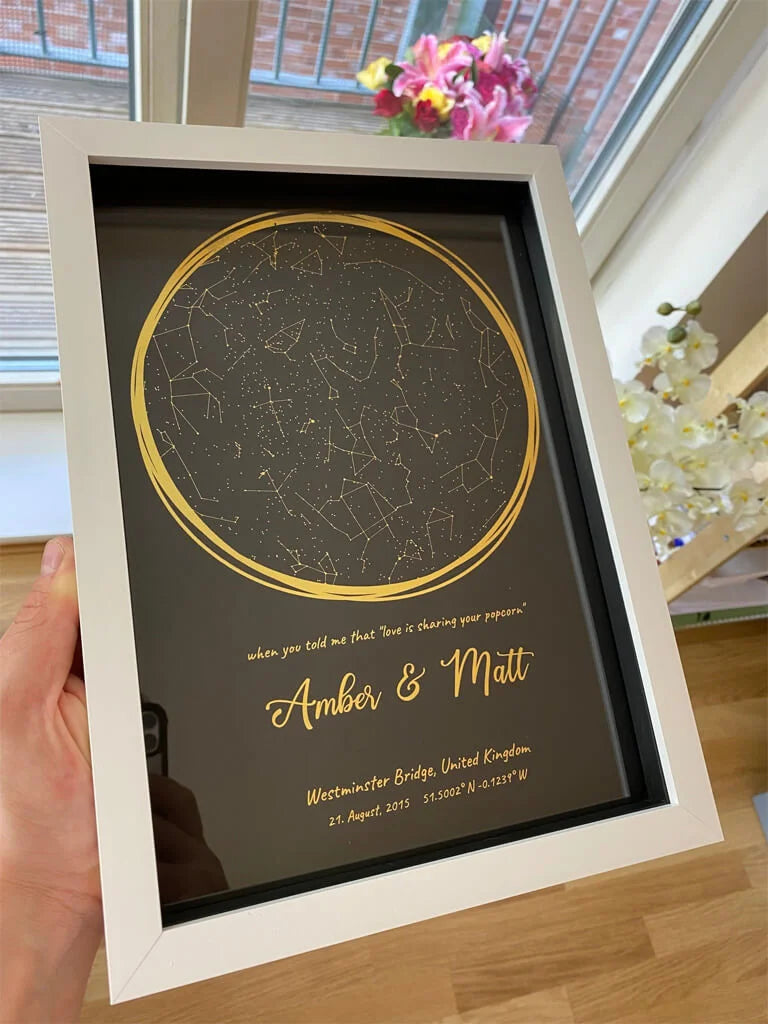 Personalized Our First Date Location Plaque Map -  Israel